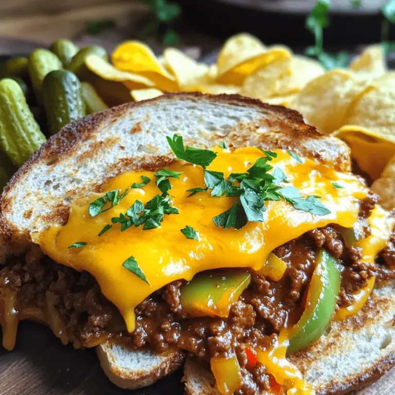 Delve into the world of comfort food with the Sloppy Joe Grilled Cheese Delight, a mouthwatering fusion of two classic dishes that is sure to tantalize your taste buds. This innovative recipe combines the savory richness of Sloppy Joes with the gooey goodness of grilled cheese sandwiches, creating a delightful experience that is perfect for any meal. Whether you’re a meat lover or a plant-based enthusiast, this dish accommodates all, making it a versatile option for family dinners, casual gatherings, or a cozy night in.