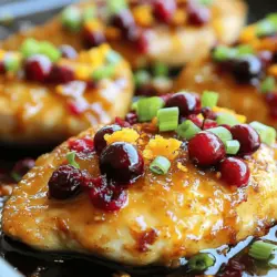 Cranberry Orange Chicken is a delightful culinary creation that brings together the tartness of fresh cranberries and the bright, zesty flavor of oranges. This dish is not only visually appealing with its vibrant colors but also rich in flavor, making it a perfect centerpiece for any meal. Whether you’re preparing a cozy weeknight dinner or hosting a festive gathering, Cranberry Orange Chicken fits seamlessly into any occasion. This recipe showcases the versatility of its ingredients, appealing to a wide range of palates while also boasting numerous health benefits.