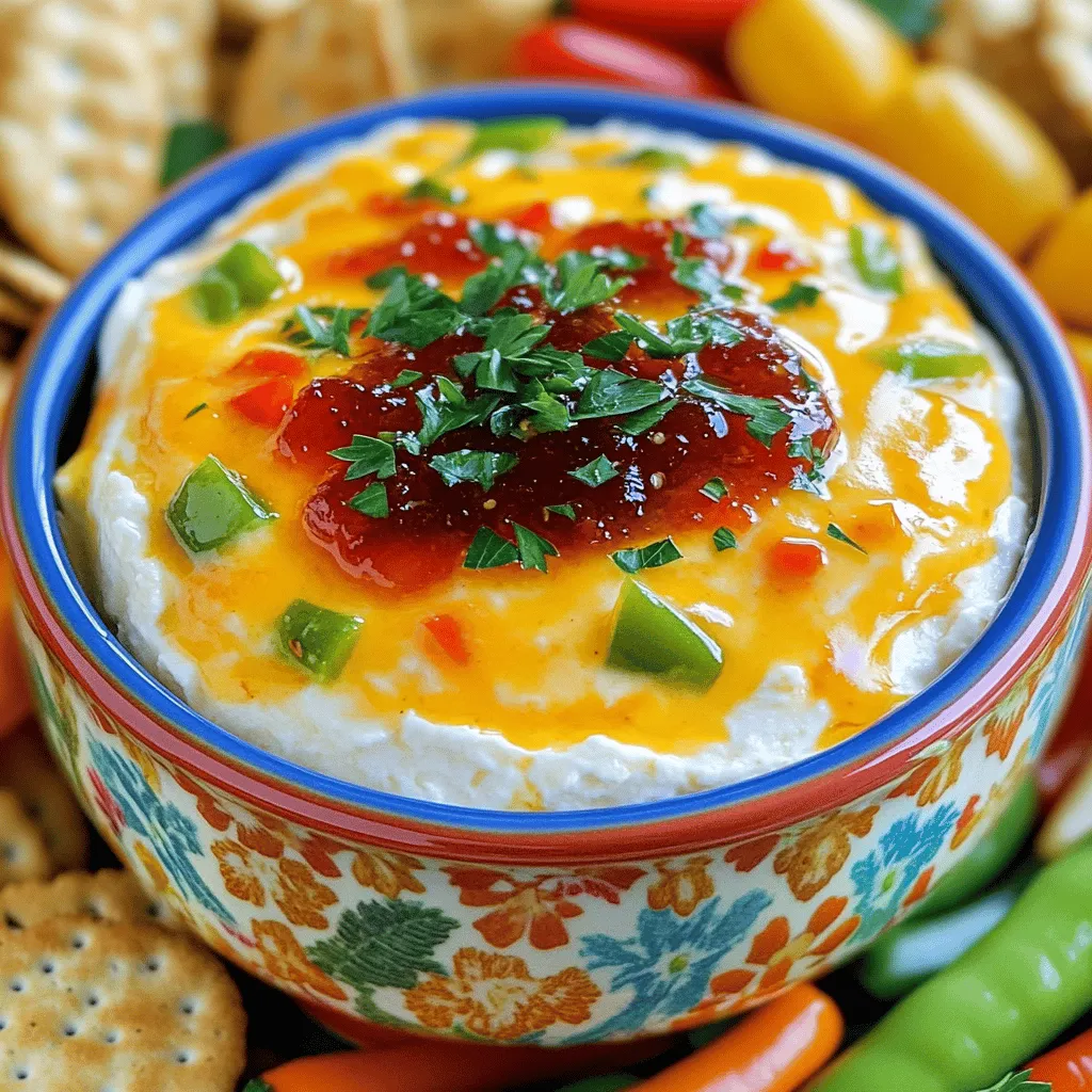 The ingredients for pepper jelly dip are simple and tasty. You will need: