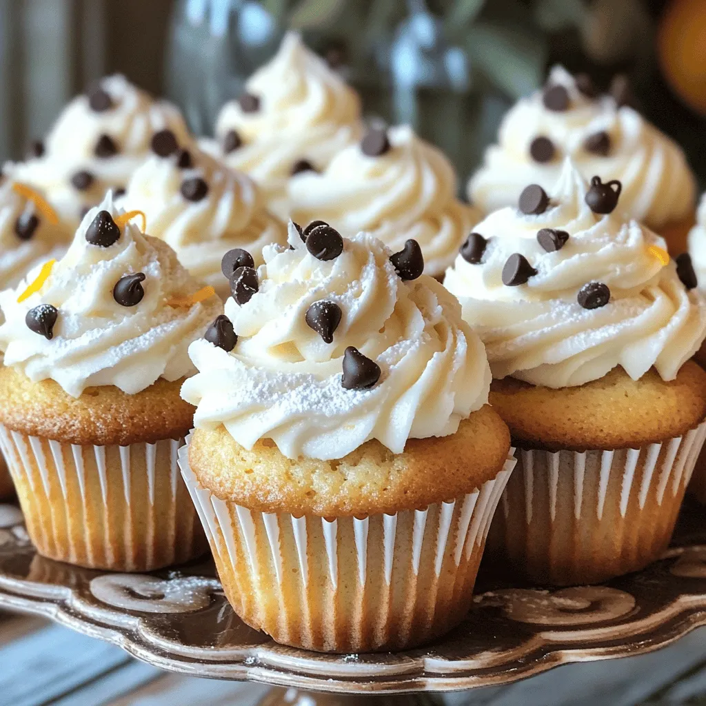 Cannoli cupcakes blend the classic Italian pastry with a fun twist. They capture the rich, creamy filling of a traditional cannoli and nestle it inside a soft cupcake. You get the best of both worlds in every bite. The frosting is often made with ricotta cheese and dusted with chocolate chips, just like real cannoli.