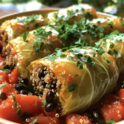 The foundation of any great dish lies in its ingredients. Let's take a closer look at the key components that make these savory stuffed cabbage rolls a nutritious and flavorful choice.