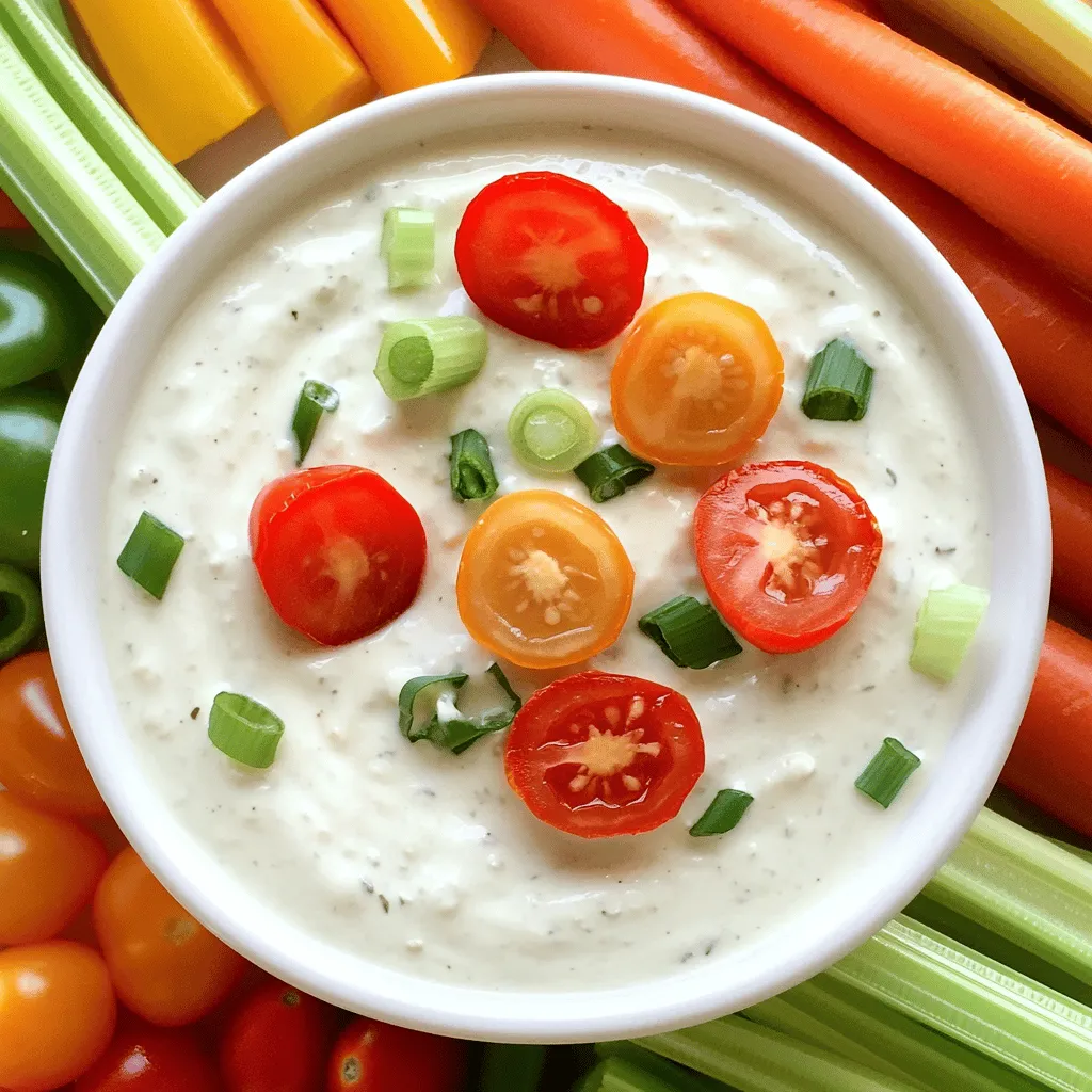 To create a cottage cheese ranch dip, you need simple ingredients. This cottage cheese ranch dip recipe is easy and fun to make. First, gather your ingredients. You will need: