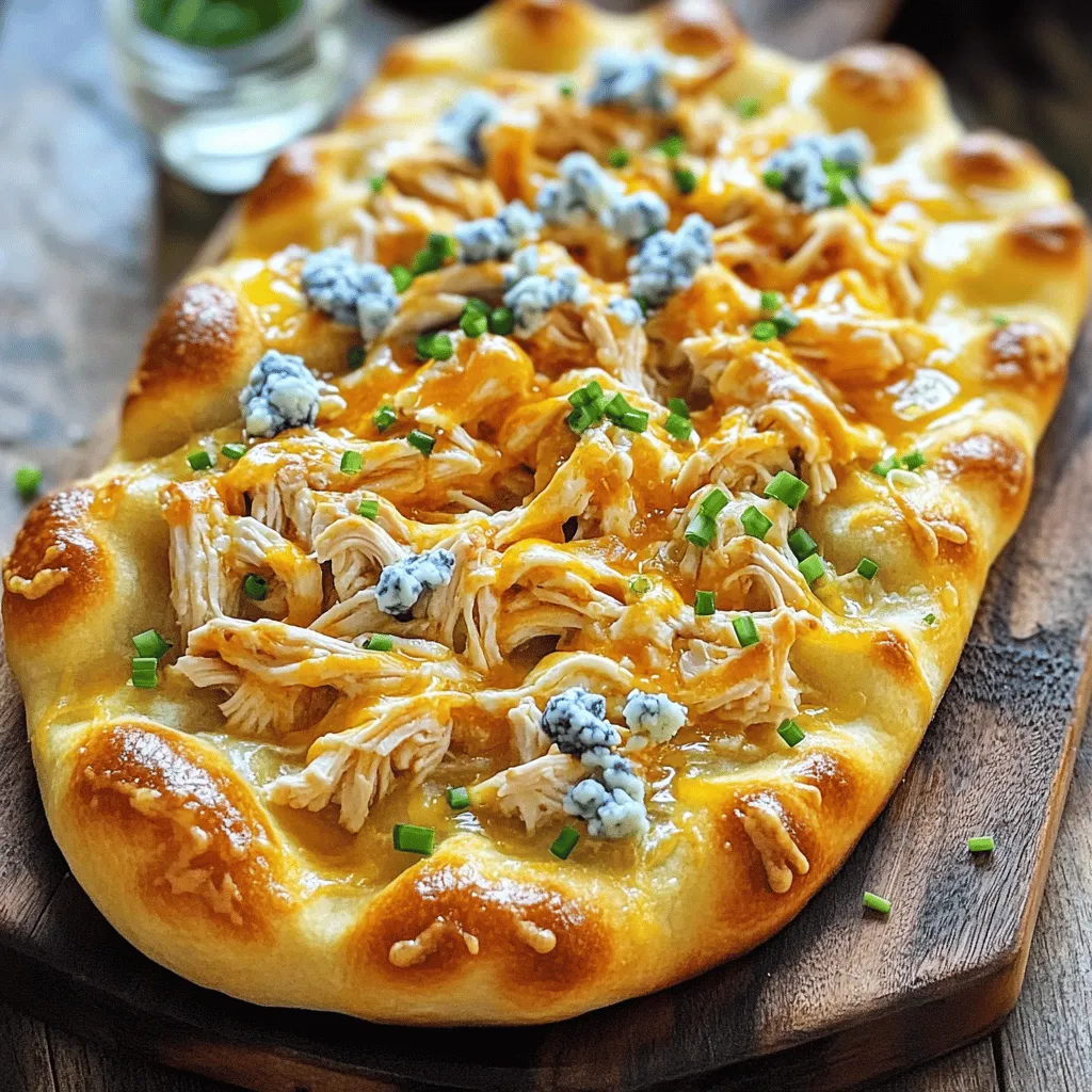 To make buffalo chicken focaccia, you need a few simple ingredients.
