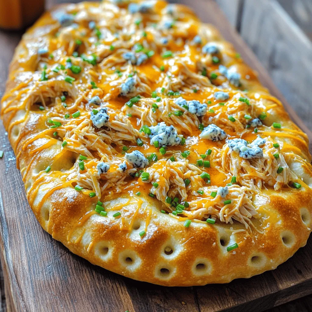 To make buffalo chicken focaccia, you need a few simple ingredients.