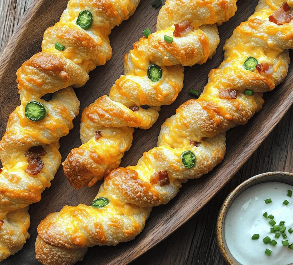 If you're searching for a crowd-pleasing appetizer that combines simplicity with bold flavors, look no further than Cheesy Bacon Jalapeno Twists. This recipe marries the savory richness of cheese and bacon with the zesty kick of jalapenos, creating a mouthwatering finger food that's perfect for any social gathering. Whether you're hosting a game night, a casual get-together, or simply want to impress your family, these twists are sure to be a hit.
