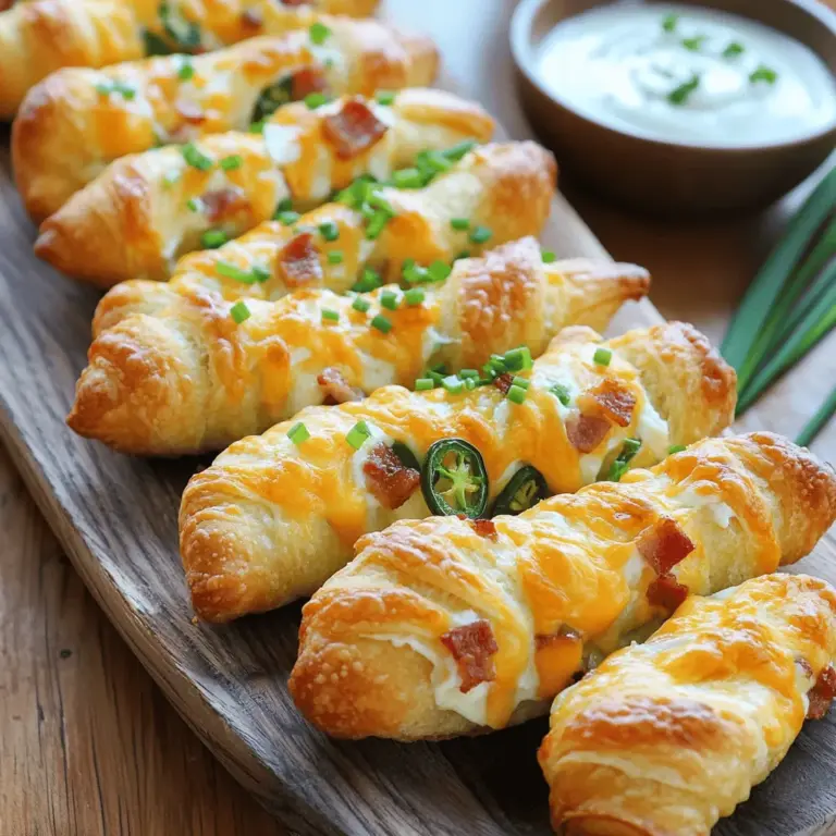 If you're searching for a crowd-pleasing appetizer that combines simplicity with bold flavors, look no further than Cheesy Bacon Jalapeno Twists. This recipe marries the savory richness of cheese and bacon with the zesty kick of jalapenos, creating a mouthwatering finger food that's perfect for any social gathering. Whether you're hosting a game night, a casual get-together, or simply want to impress your family, these twists are sure to be a hit.