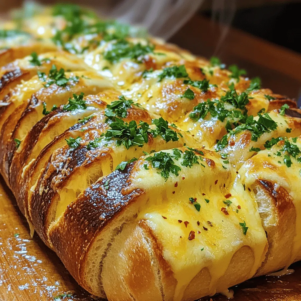 To make Hasselback Cheesy Bread, you need a few key ingredients. First, choose the best bread for hasselback style. A large rustic loaf, like sourdough, works great. It holds the cheese well and adds flavor. Avoid soft loaves, as they may fall apart.