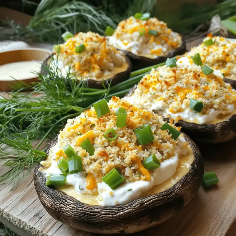 Stuffed mushrooms are a beloved appetizer that effortlessly blend flavor and elegance, making them an ideal choice for any occasion. Whether you’re hosting a lively gathering or enjoying a cozy night in, these delectable bites are sure to impress. Our ranch-infused stuffed mushrooms take the classic concept of a stuffed mushroom to new heights with a creamy, flavorful filling that packs a punch. The combination of rich cream cheese, tangy ranch dressing, and savory spices creates a delightful contrast to the earthy taste of the mushrooms, making each bite a celebration of taste.