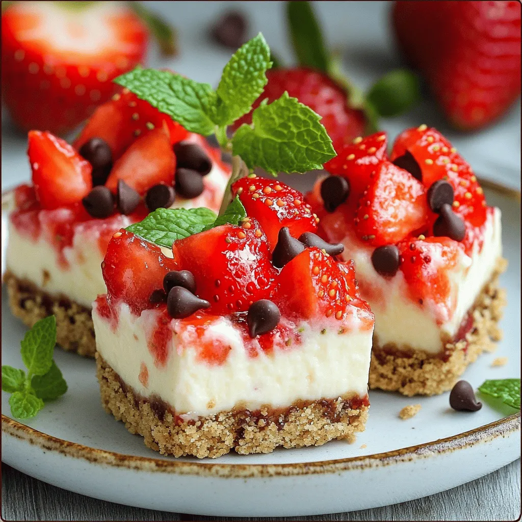 Strawberry cheesecake crunch bites are fun, bite-sized strawberry cheesecake treats. They combine creamy cheesecake with a crunchy graham cracker base. You can easily pop them in your mouth. This makes them perfect for parties or snacks.