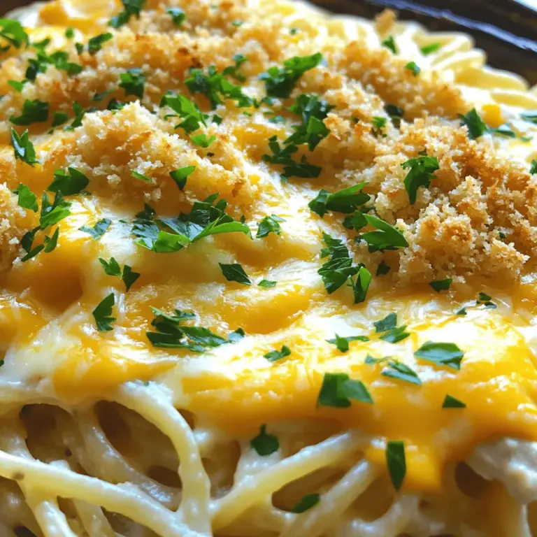 In the ever-evolving world of culinary creations, comfort food holds a special place in the hearts of many. It’s that warm hug on a plate, evoking memories of home-cooked meals shared around the family table. Among the myriad of comforting dishes, Cheesy Chicken Spaghetti Delight stands out as a delightful blend of flavors and textures that promises to please even the pickiest of eaters. This dish combines the familiar comfort of spaghetti with tender, shredded chicken, enveloped in a rich and creamy cheese sauce.