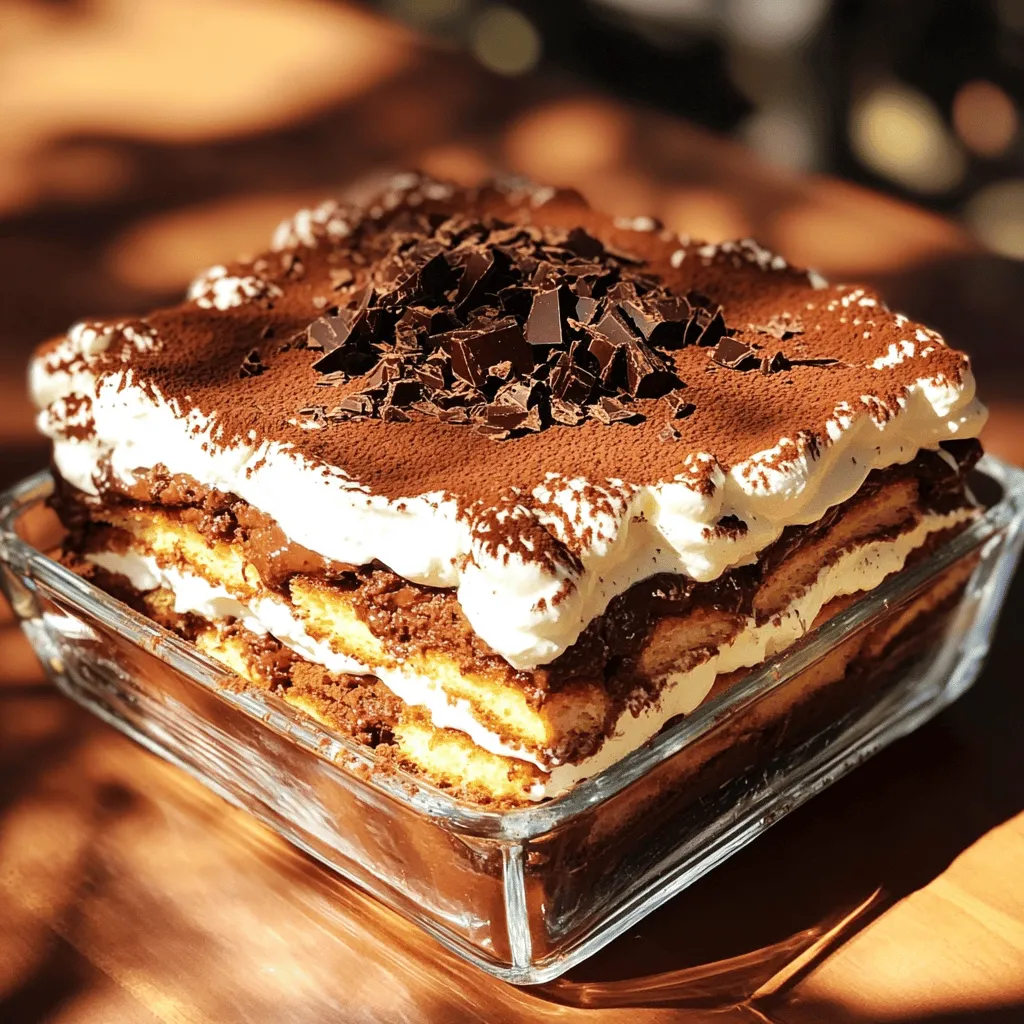 Tiramisu is a classic Italian dessert. It is rich, creamy, and full of flavor. To make it, you need just a few main ingredients.