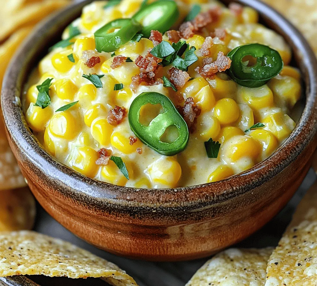 Introducing the Slow Cooker Jalapeño Popper Creamed Corn, a delightful and creamy dish that artfully balances the natural sweetness of corn with the tantalizing heat of jalapeños. This dish is not only a feast for the taste buds but also a versatile addition to your culinary repertoire, making it an ideal side dish for barbecues, family gatherings, or a comforting enhancement to weeknight dinners.