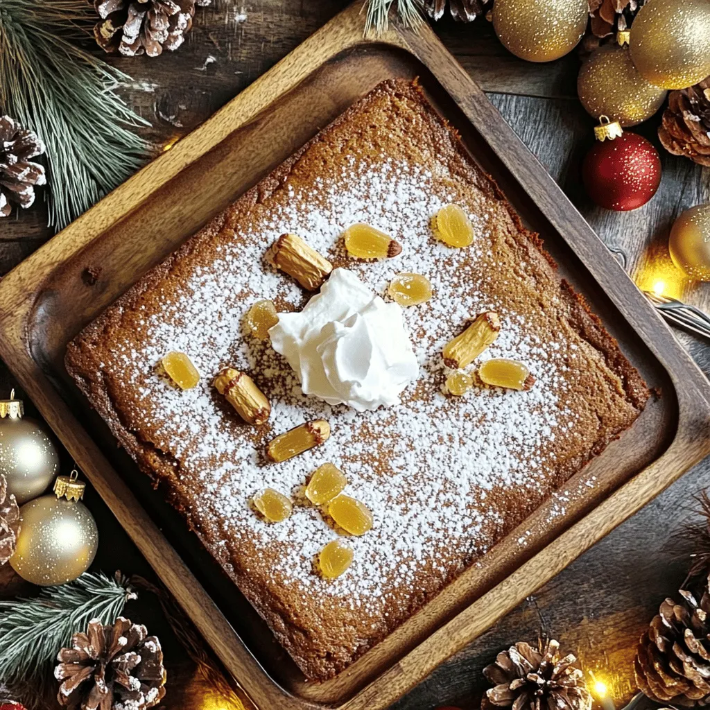 To make a great gingerbread cake, you need key ingredients. Each one adds flavor and texture.