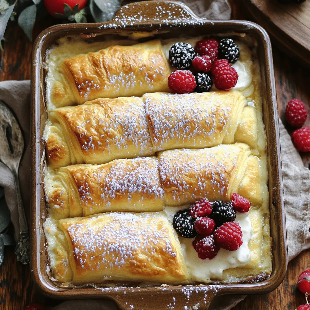Cheesecake crescent rolls casserole is a sweet treat that combines two favorites: cheesecake and crescent rolls. This dish offers a creamy filling nestled between flaky rolls. It’s easy to make and great for any occasion.