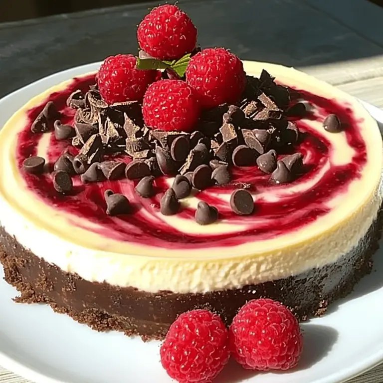 The chocolate raspberry swirl cheesecake recipe has a few star ingredients. Each one adds to the taste and texture in a special way.
