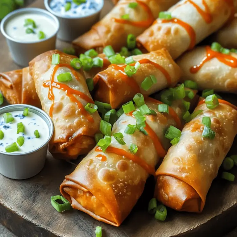 Buffalo chicken egg rolls are a tasty twist on a classic. They mix spicy chicken with creamy cheese in a crispy wrapper. Here is what you need to make them.