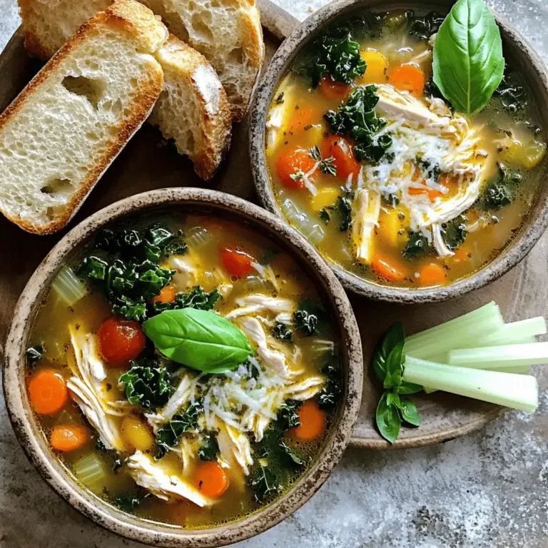 The heart of a Tuscan Chicken Soup lies in its ingredients. Each one brings flavor and comfort.