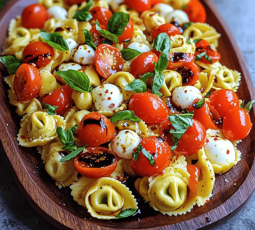 To truly appreciate the beauty of Caprese Tortellini Pasta Salad, it’s essential to understand the key components that make this dish so flavorful and appealing. Here’s a closer look at each ingredient and how they contribute to the overall experience of the salad.