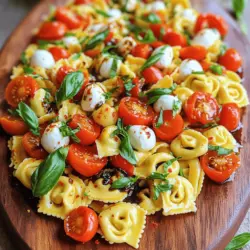 To truly appreciate the beauty of Caprese Tortellini Pasta Salad, it’s essential to understand the key components that make this dish so flavorful and appealing. Here’s a closer look at each ingredient and how they contribute to the overall experience of the salad.