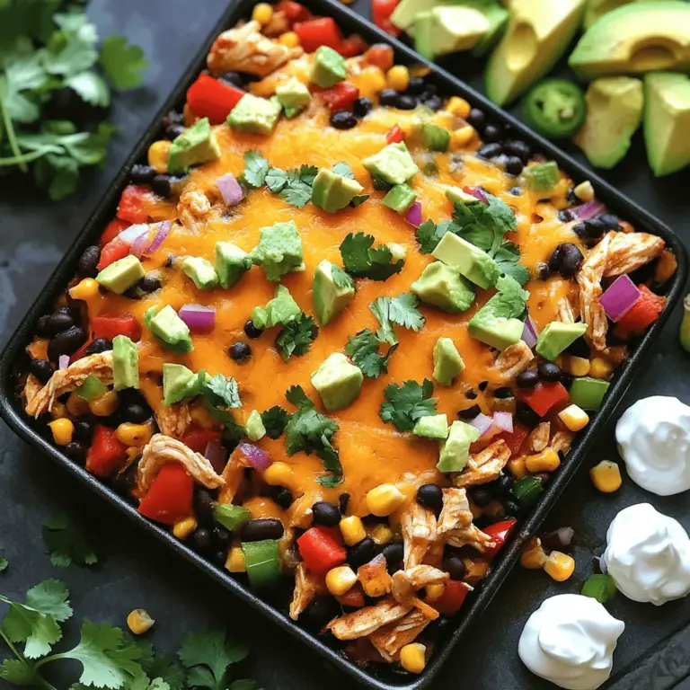 In the bustling world of weeknight dinners, finding a meal that is both quick and satisfying can feel like a tall order. Enter the One Pan Chicken Taco Casserole—a vibrant, flavorful dish that brings the essence of taco night right to your dinner table without the fuss of multiple pots and pans. This recipe not only delights with its bold flavors but also provides a balanced meal filled with protein, fiber, and vegetables. Whether you’re feeding a family or hosting friends, this casserole is sure to impress.