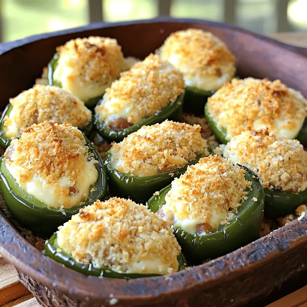 To make air fryer armadillo eggs, you'll need a few simple ingredients. First, gather six large jalapeño peppers. These will be the star of the dish, adding a nice kick. Next, you need one pound of breakfast sausage. You can choose mild or spicy sausage based on your taste. For the creamy filling, use one cup of softened cream cheese. This helps bind all the flavors together. You also need garlic powder, onion powder, and smoked paprika for seasoning. Each of these spices adds depth to the flavor.