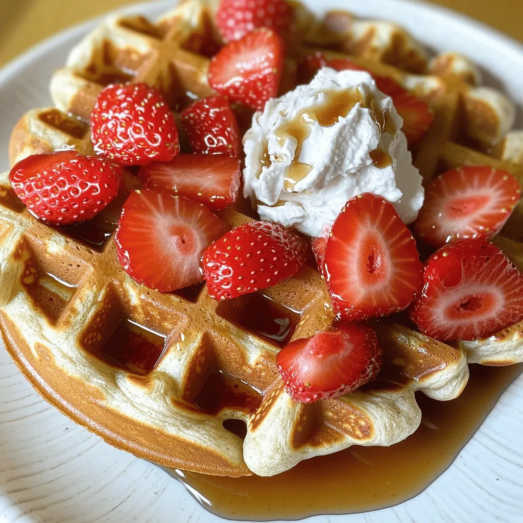 When making healthy waffles, the right ingredients are key. I love using whole wheat flour for a nutritious base. Whole grain waffles are higher in fiber and nutrients than white flour. They keep you full longer and taste great.