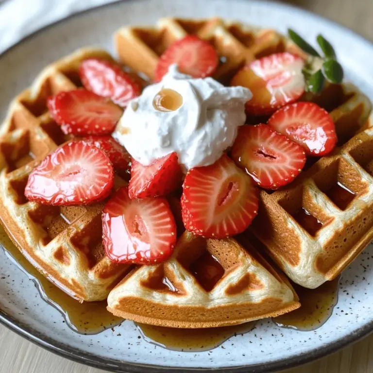 When making healthy waffles, the right ingredients are key. I love using whole wheat flour for a nutritious base. Whole grain waffles are higher in fiber and nutrients than white flour. They keep you full longer and taste great.