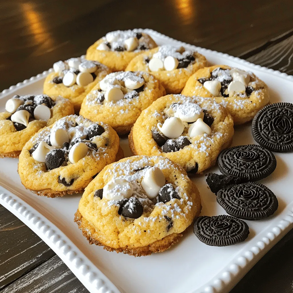 To make cookies & cream cookies, you need key ingredients. The base recipe includes: