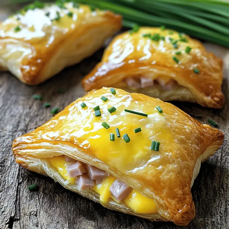 If you’re looking for a breakfast option that combines convenience with delicious flavors, then the Ham & Cheese Breakfast Pastry is your answer. This recipe showcases the delightful combination of flaky puff pastry, savory ham, and creamy cheese, making it the perfect choice for busy mornings. Whether you’re rushing out the door or enjoying a leisurely breakfast at home, this pastry delivers satisfaction in every bite.