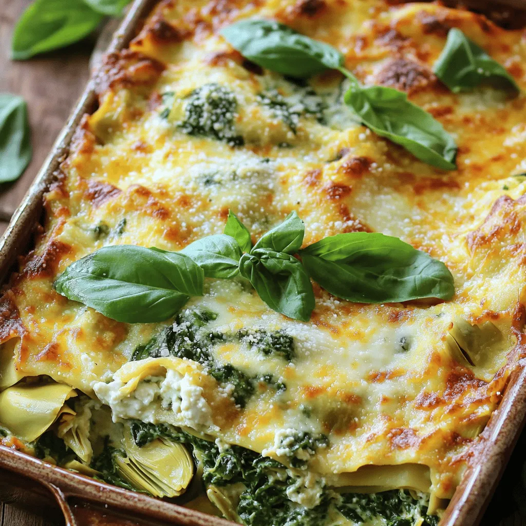 Lasagna is a dish that evokes warmth and nostalgia, a quintessential comfort food that has graced dinner tables for generations. Its layered structure, usually rich with cheese, sauce, and pasta, provides a satisfying meal that brings families together during special gatherings or cozy weeknight dinners. While traditional lasagna recipes often revolve around ground meat and marinara sauce, we are proud to present a unique twist with our Cheesy Chicken Spinach and Artichoke Lasagna. This delightful recipe marries the classic flavors of lasagna with the nutritious benefits of spinach, artichokes, and tender chicken, creating a dish that is both indulgent and health-conscious.