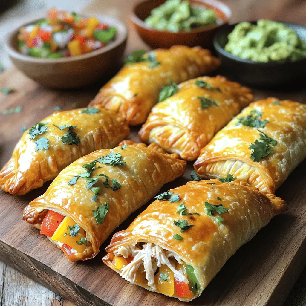 To make chicken empanadas, you will need several tasty ingredients. First, you need 2 cups of cooked chicken that is shredded. This chicken adds the main flavor. Next, a small onion, finely chopped, gives a nice base. You also want 2 cloves of garlic, minced, for some extra taste.