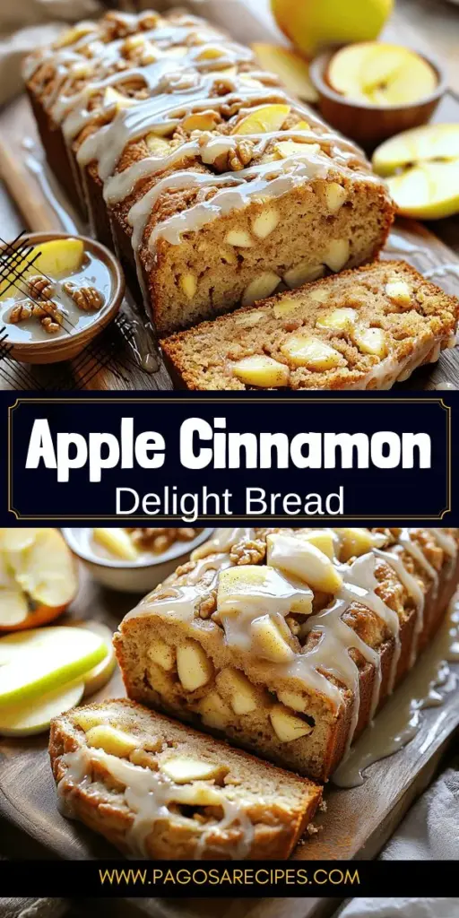 Indulge in the warmth of fall with my Glazed Apple Cinnamon Bread, a simple and tasty treat that's perfect for cozy gatherings. This moist and flavorful recipe features fresh apples and aromatic cinnamon, creating a delightful masterpiece you'll love to share. Discover step-by-step instructions and variations to customize your bread. Click through to explore the full recipe and start baking a sweet slice of happiness today!