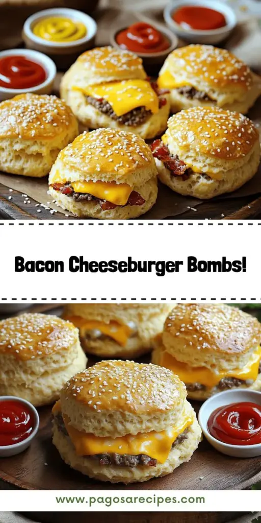 Savor the deliciousness of Beef Bacon Cheeseburger Bombs, the ultimate party treat that combines juicy beef, crispy bacon, and gooey cheese all wrapped in soft biscuit dough. Perfect for game days or gatherings, these easy-to-make bites will impress your guests! Explore creative variations and serving tips to elevate your snacking game. Ready to cook up these mouthwatering bombs? Click through for the full recipe and start your flavor adventure!