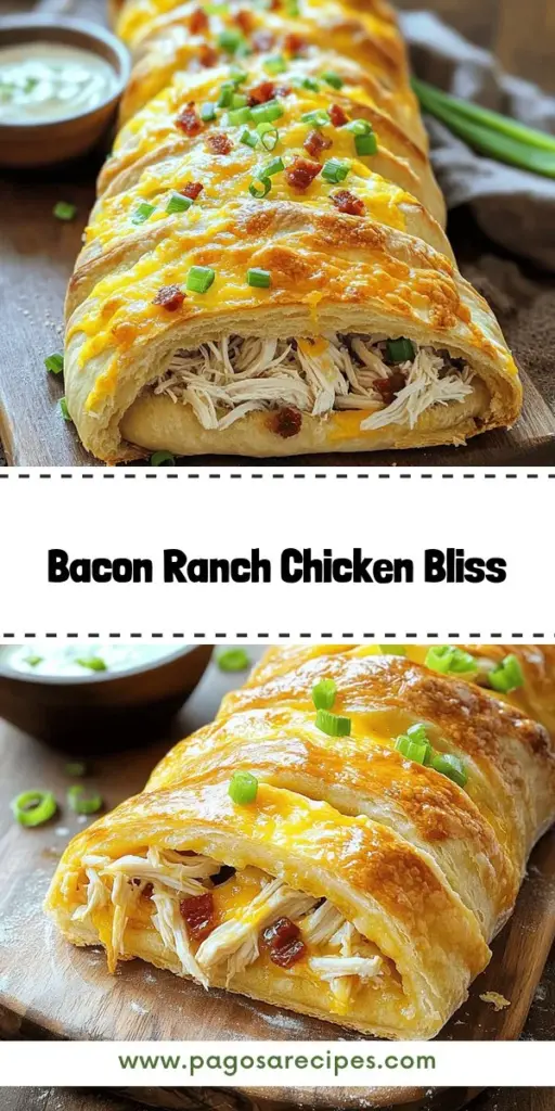 Satisfy your cravings with a delicious Chicken Bacon Ranch Stromboli! This easy recipe features mouthwatering layers of gooey cheese, crispy bacon, and zesty ranch, all wrapped in a golden crust. Perfect for family dinners or game day, it's customizable for any taste. Dive into the full recipe for step-by-step instructions and tips to master this cheesy delight. Click now to explore all the flavors and make your own irresistible stromboli!