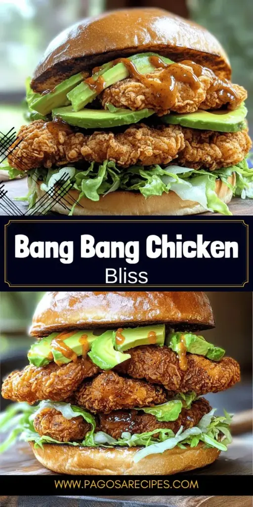 Get ready to elevate your mealtime with the Bang Bang Chicken Sandwich, a delicious twist on a classic favorite! This gourmet delight features crispy chicken, a creamy and spicy sauce, and fresh toppings, creating a burst of flavors in every bite. Perfect for lunch, dinner, or gatherings, this recipe is easy to follow and sure to impress. Click to explore the full recipe and transform your cooking game with this irresistible sandwich!