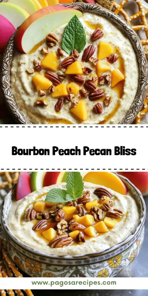 Elevate your snack game with this Bourbon Peach Pecan Dip recipe that's perfect for any gathering! Combining ripe peaches, creamy cheese, crunchy pecans, and a splash of bourbon, this dip offers a delightful balance of sweet and savory flavors. Easy to prepare and utterly delicious, it's a fantastic choice for summer barbecues or cozy get-togethers. Click through to explore the full recipe and impress your guests with this unforgettable treat!