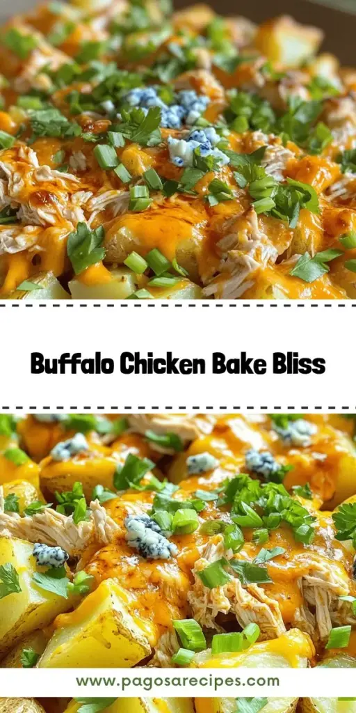 Indulge in the ultimate comfort food with this Buffalo Chicken Roasted Potato Bake! This mouthwatering dish combines tender roasted potatoes, spicy buffalo chicken, and melted cheese for a hearty, flavorful meal. Perfect for game nights or cozy family dinners, it's easy to make and sure to impress. Ready to spice up your dinner? Click through to explore this delicious recipe and bring warmth and excitement to your table!