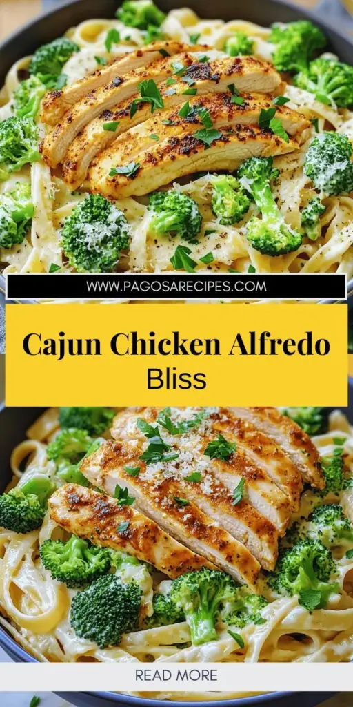 Savor the ultimate blend of flavors with this Cajun Chicken & Broccoli Alfredo Pasta recipe, perfect for a satisfying dinner in just 30 minutes! Experience the spicy kick of Cajun seasoning combined with creamy Alfredo sauce, tender chicken, and vibrant broccoli. It's a colorful and nutritious meal that will impress your family and friends. Click through to explore the full recipe and elevate your dinner game today!