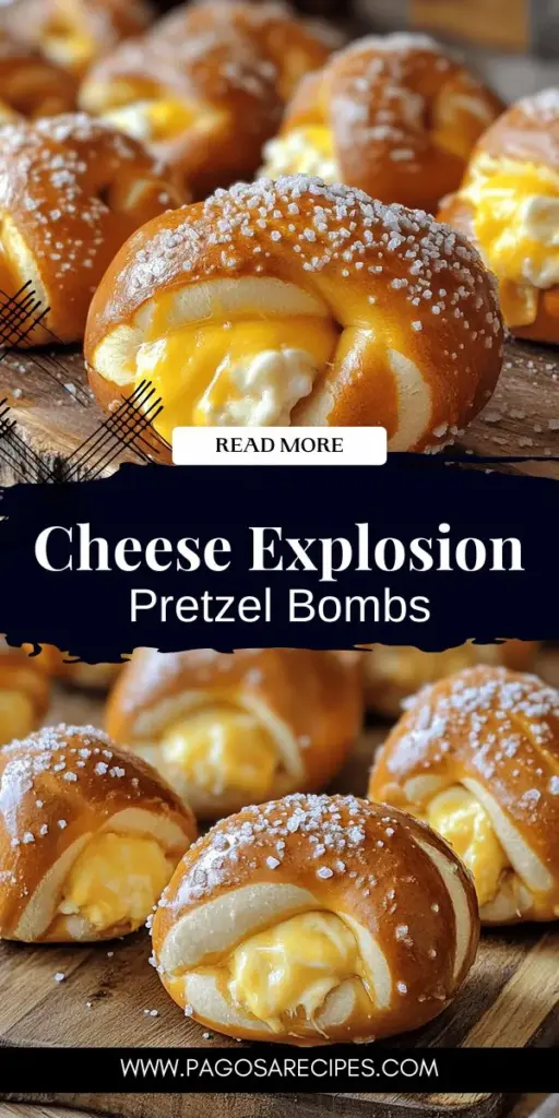 Savor the ultimate comfort food with this Cheese Stuffed Pretzel Bombs recipe! These mouthwatering snacks combine a soft, chewy pretzel exterior with a gooey cheese filling that's impossible to resist. Perfect for game nights, parties, or a cozy treat at home, these pretzel bombs are easy to make from scratch and customizable with your favorite ingredients. Click through to explore the step-by-step guide and unleash your inner chef today!