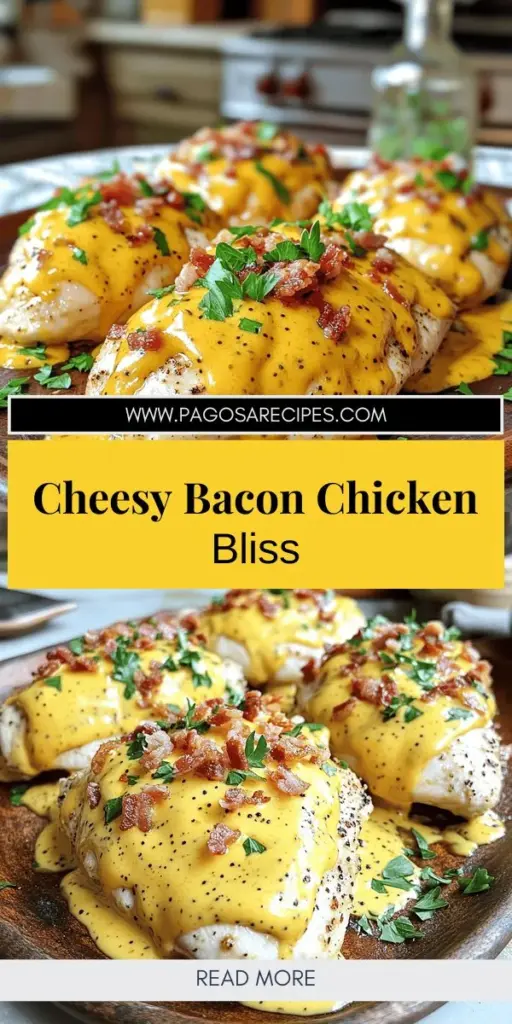 Indulge in the ultimate comfort food with Cheesy Bacon Chicken with Mustard Sauce! This mouthwatering recipe combines tender chicken, crispy bacon, and creamy cheddar cheese all smothered in a tangy mustard sauce, making it perfect for any occasion. Easy to prepare and incredibly flavorful, this dish is sure to impress your family and friends. Click through to explore the full recipe and transform your dinner plans tonight!