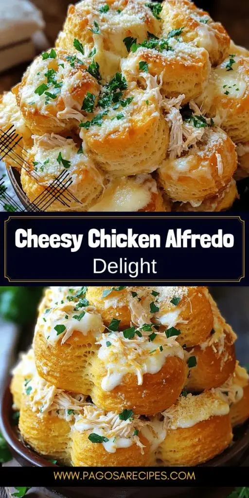 Get ready to wow your family and friends with this Savory Chicken Alfredo Monkey Bread recipe! This tasty dish combines gooey cheese, tender chicken, and buttery biscuit dough for a fun, pull-apart treat that’s perfect for any occasion. With easy steps and delightful variations, it’s a sure hit at dinners and gatherings. Click through to discover the full recipe and impress everyone with this creamy, cheesy monkey bread masterpiece!