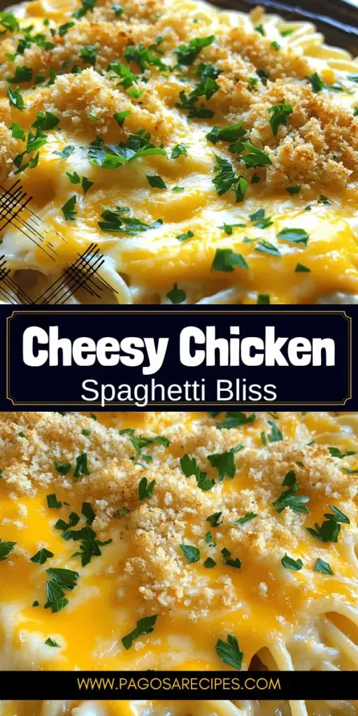 Indulge in the ultimate comfort food with Cheesy Chicken Spaghetti Delight! This creamy, flavorful dish combines tender shredded chicken, perfectly cooked spaghetti, and a rich cheese sauce, making it perfect for family dinners or gatherings. Simple to prepare and loved by kids and adults alike, this recipe will become a favorite in your home. Click to explore the full recipe and bring this delicious dish to your table today!