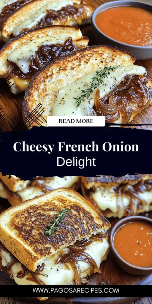 Indulge in the ultimate comfort food with a French Onion Grilled Cheese Sandwich! This delightful dish features gooey melted cheese and sweet, caramelized onions, all piled between crispy bread. Discover the best cheese options, perfect onion-caramelizing techniques, and creative variations to personalize your sandwich. Ready to elevate your lunch game? Click through for the full recipe and impress your taste buds with this tasty twist on a classic favorite!