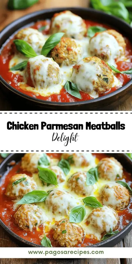 Elevate your weeknight dinners with Chicken Parmesan Meatballs, a tasty twist on the classic dish. These juicy meatballs are infused with Italian herbs, topped with gooey melted cheese, and drizzled with rich marinara sauce. Perfectly versatile, serve them over pasta, in a sub, or as an appetizer. Discover how easy it is to make this comforting meal that impresses everyone. Click through to explore the delicious recipes and transform your cooking tonight!