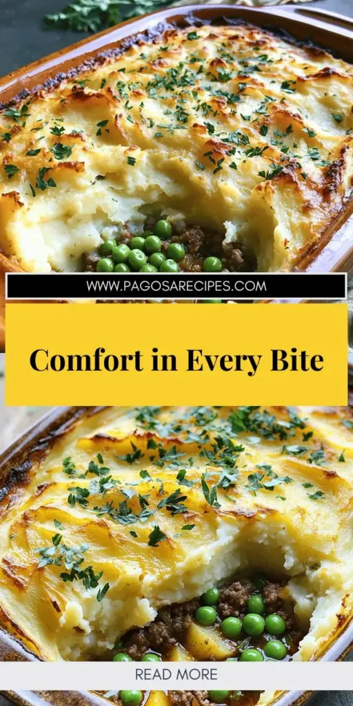 Discover the comforting taste of Hearty Shepherd’s Pie with our easy-to-follow recipe! This classic dish features a savory mix of ground meat, fresh vegetables, and creamy mashed potatoes that will warm your heart and soul. Perfect for weeknight dinners or special occasions, Shepherd’s Pie is not only satisfying but also versatile enough to suit any palate. Click through to explore the recipe and elevate your dining experience with this timeless comfort food!