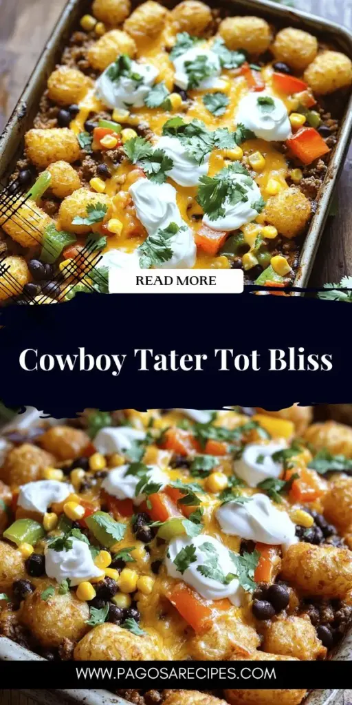 Dive into the hearty comfort of Cowboy Tater Tot Casserole, a meal that brings together savory ground beef, nutritious beans, and crispy tater tots, all smothered in melted cheese. Perfect for busy weeknights and family gatherings, this easy recipe is customizable to suit your taste. Explore step-by-step instructions and tips to create a dish that will have everyone asking for seconds. Click through to discover how to make this delicious casserole today!