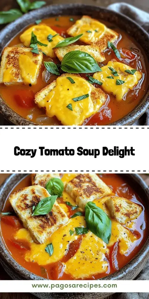 Savor the comforting flavors of Roasted Tomato Soup with Grilled Cheese Croutons, a delicious twist on a classic favorite. This simple recipe combines the sweetness of roasted tomatoes with cheesy, crunchy croutons, creating a heartwarming dish perfect for chilly nights. Discover the step-by-step guide and tips to elevate your cooking game. Don’t miss out on this delightful comfort food experience—click to explore the full recipe and start your cozy cooking adventure!