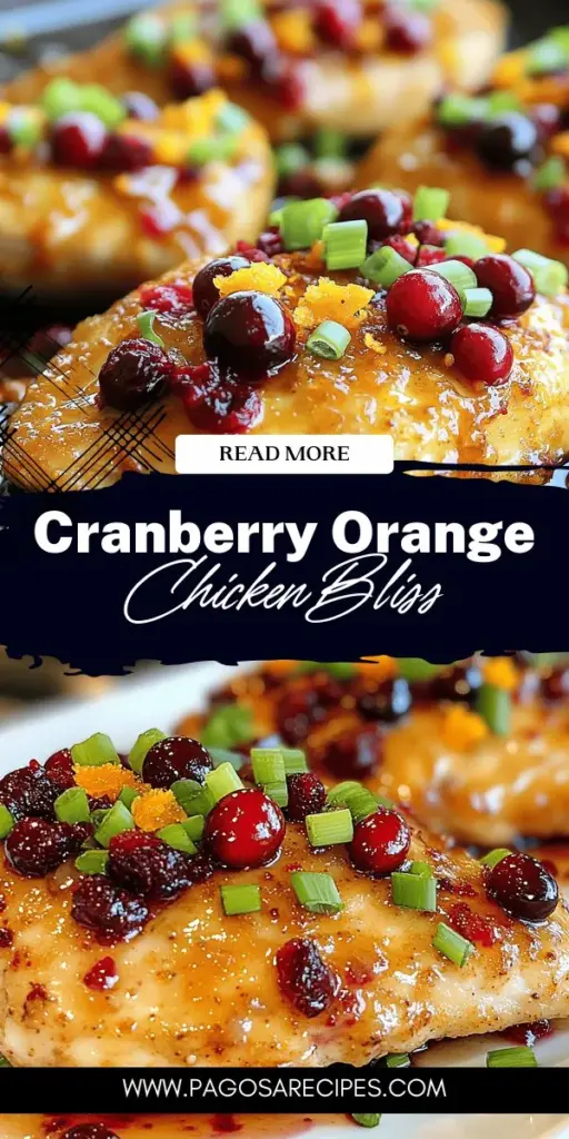 Savor the vibrant flavors of Cranberry Orange Chicken with this easy-to-follow recipe that’s perfect for any occasion. Combining tangy cranberries and zesty oranges, this dish not only looks stunning but also offers numerous health benefits. Ideal for cozy dinners or festive gatherings, it’s sure to impress family and friends. Click through for detailed steps and elevate your meal with this delicious recipe!