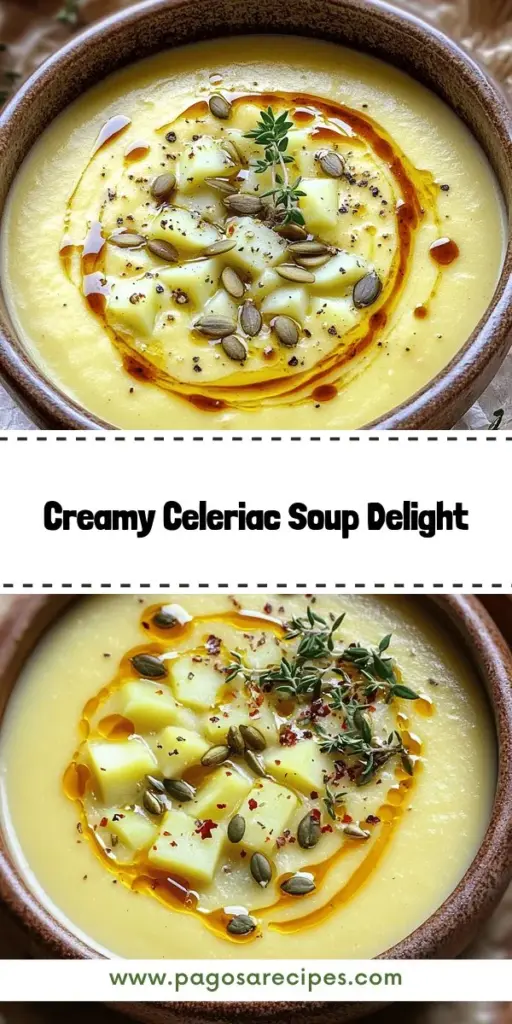 Warm up with a bowl of creamy celeriac soup that's both flavorful and easy to make! This nutritious delight features simple ingredients like celeriac, potatoes, and coconut milk for a rich texture. Whether you're a beginner or an experienced cook, discover how to customize your soup with spices and veggies for a unique twist. Click through to explore the full recipe and start your delicious cooking adventure today!