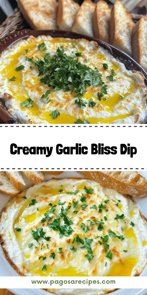 Discover the ultimate crowd-pleaser with our Cheesy Roasted Garlic Dip! This creamy and flavorful dip combines roasted garlic with a blend of cheeses for a mouthwatering treat perfect for any gathering. Whether paired with crispy bread or fresh veggies, it's a delightful addition to your snack table. Easy to make, this dish will impress your guests and elevate your next event. Click to explore the simple recipe and bring this indulgent dip to life at your next party!